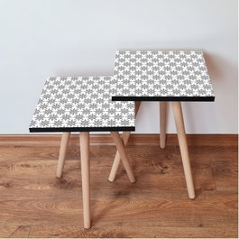 Hanah Home Juego de Mesas Nido 2Shp10 - Negro